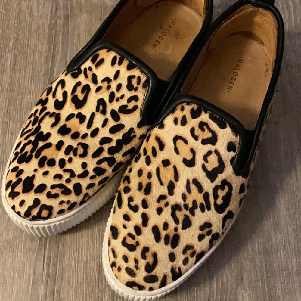 Halogen baylee calf hair slip ons 7.5